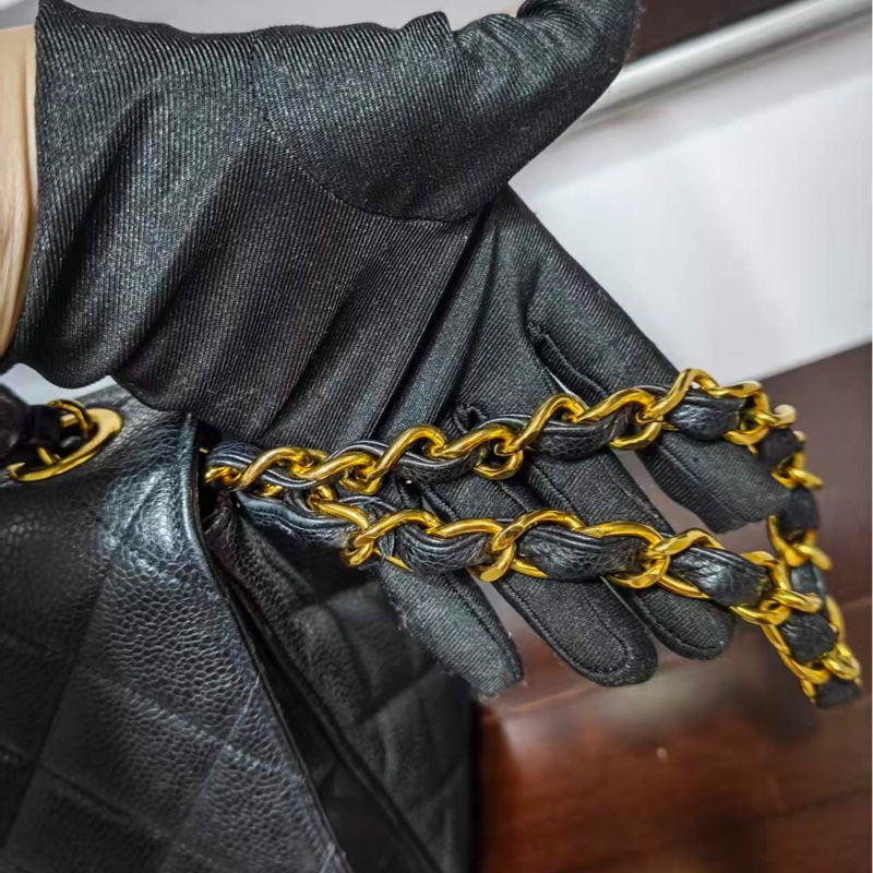 Chanel 荔枝牛皮貝嫂方胖 標齊-91