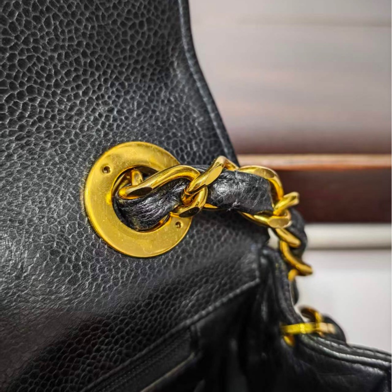 Chanel 荔枝牛皮貝嫂方胖 標齊-96
