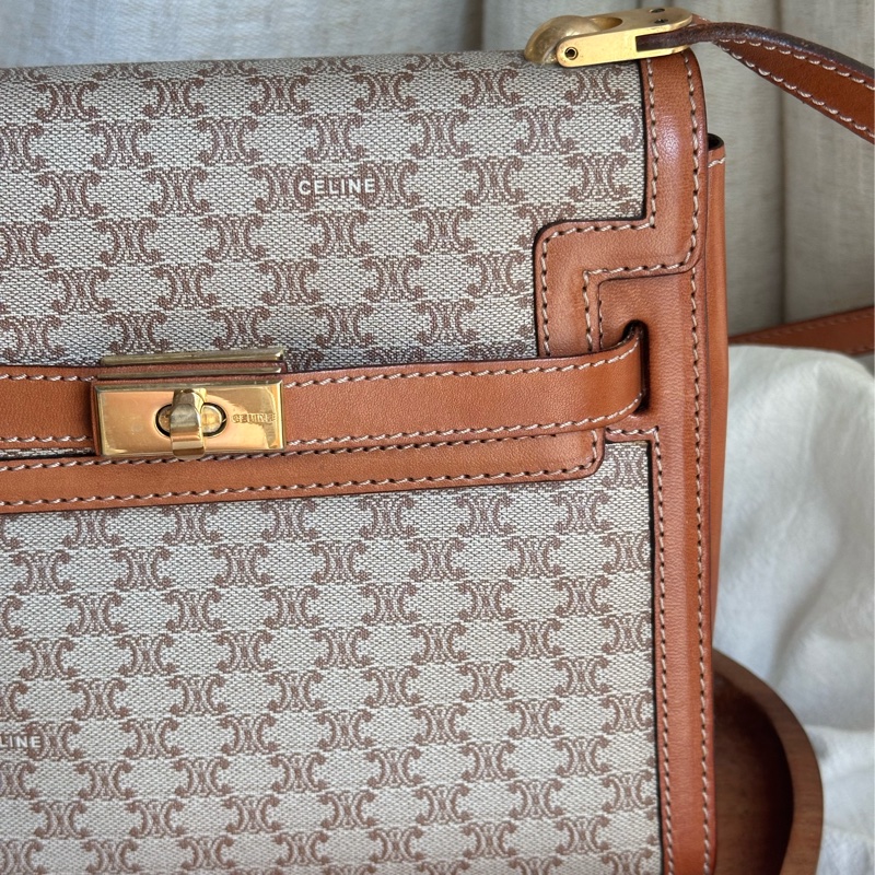 稀有天菜 Celine 中古米花迷你Kelly-21