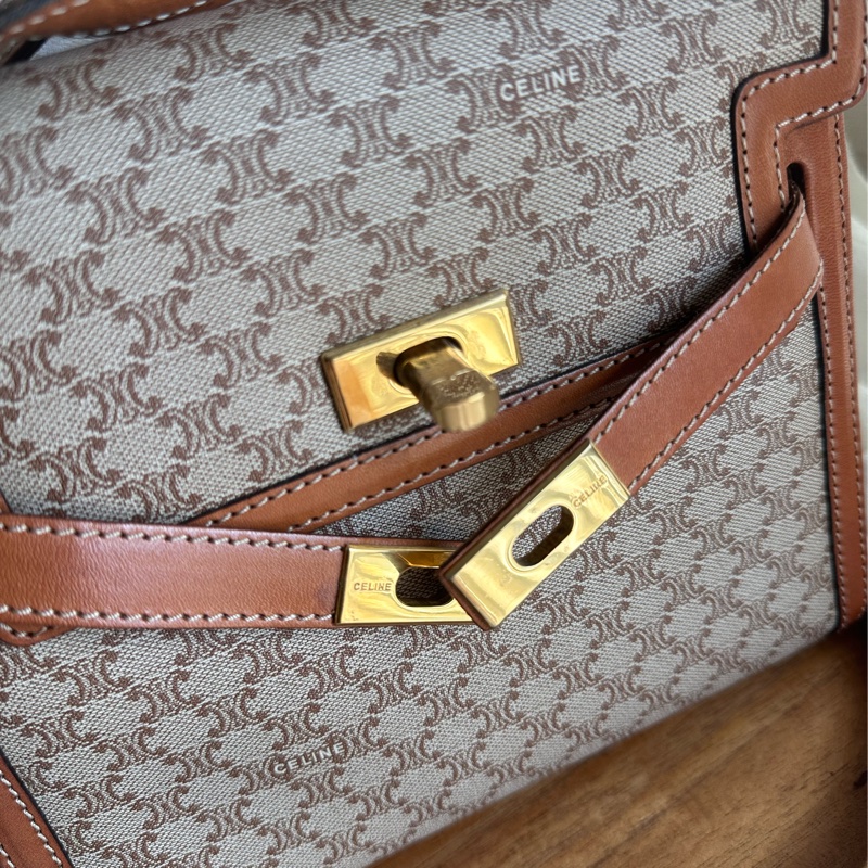 稀有天菜 Celine 中古米花迷你Kelly-23
