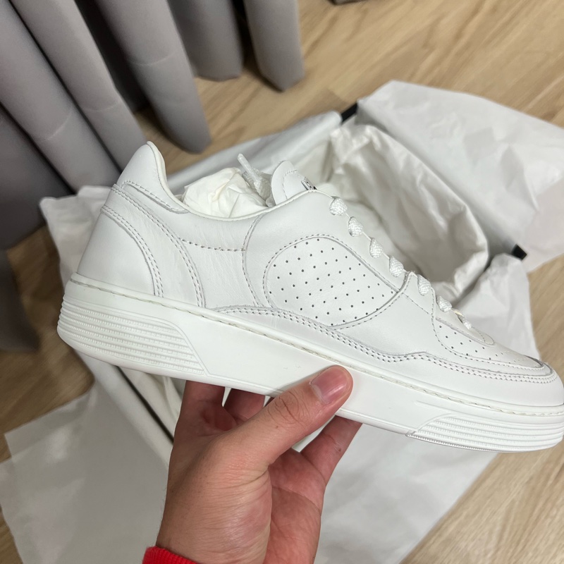 CHANEL 23A双C logo 經典小白鞋-2