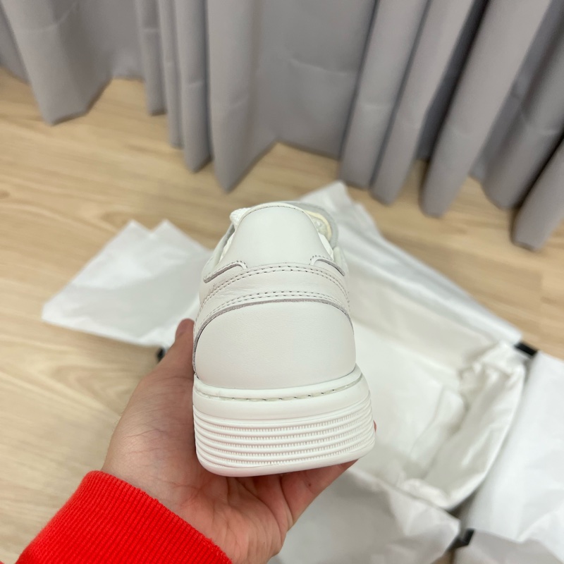 CHANEL 23A双C logo 經典小白鞋-11