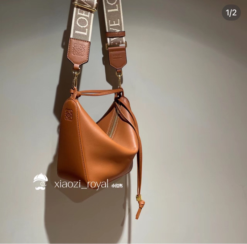 loewe寬背帶 肩帶 狀況超新 焦糖色-2