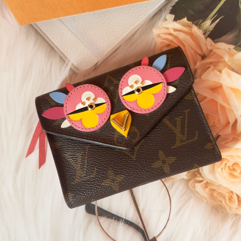 👝Louis Vuitton ❤️ Lv愛情鳥限量款三折短夾 情人節限定-2
