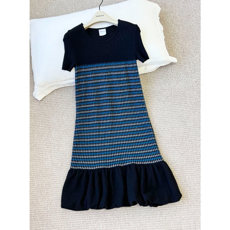 RED VALENTINO 英倫羊毛澎澎洋裝-0