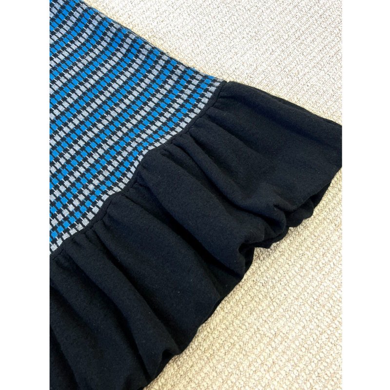 RED VALENTINO 英倫羊毛澎澎洋裝-3