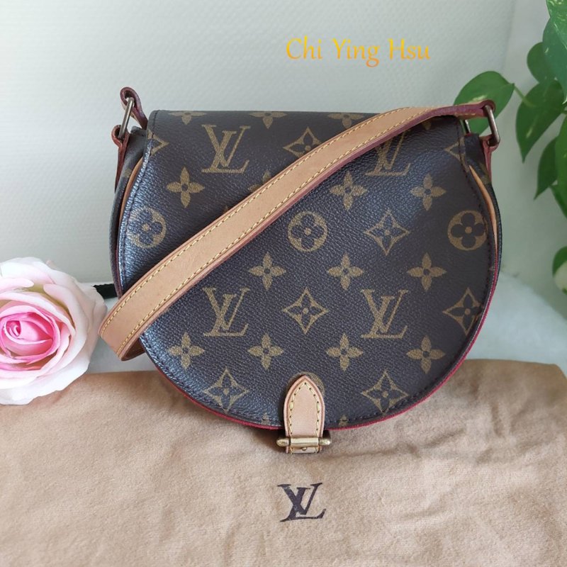 Louis Vuitton  🎀現品實拍 🎀LV M51179 Tambourin 老花鈴鼓包斜/肩背包~二手約9成新-4