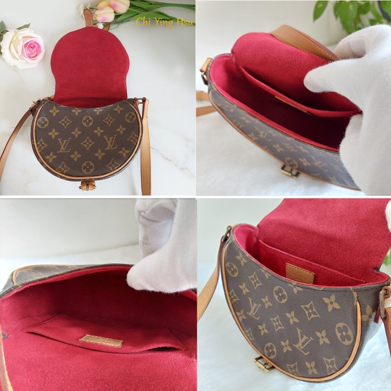 Louis Vuitton  🎀現品實拍 🎀LV M51179 Tambourin 老花鈴鼓包斜/肩背包~二手約9成新-5