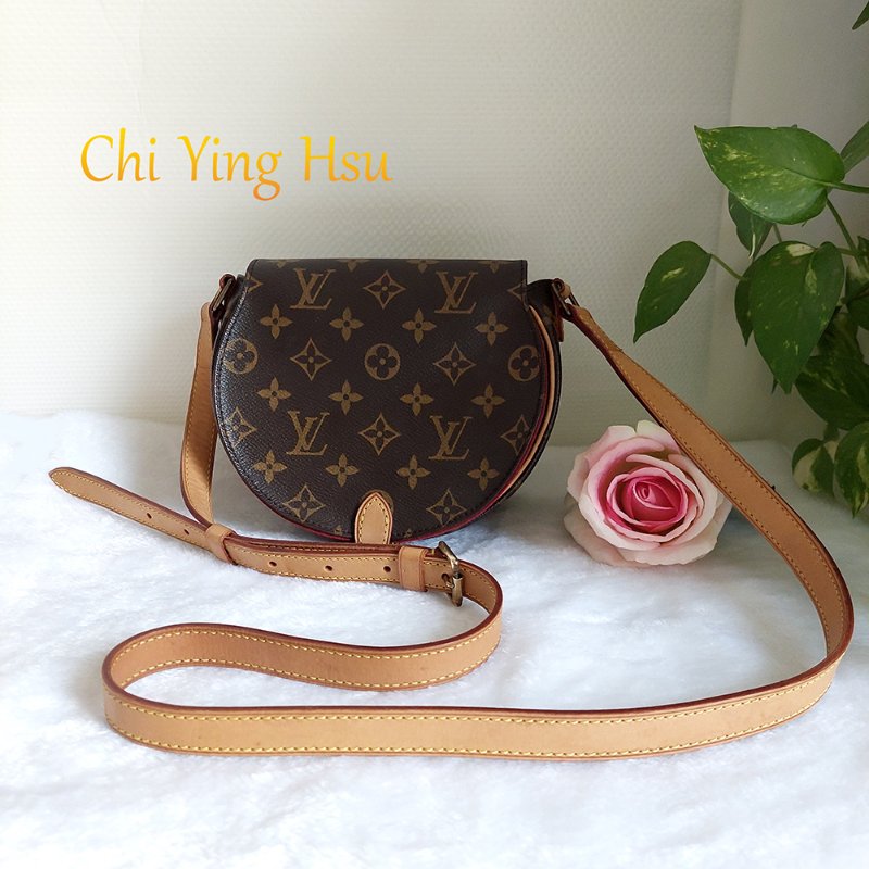 Louis Vuitton  🎀現品實拍 🎀LV M51179 Tambourin 老花鈴鼓包斜/肩背包~二手約9成新-6