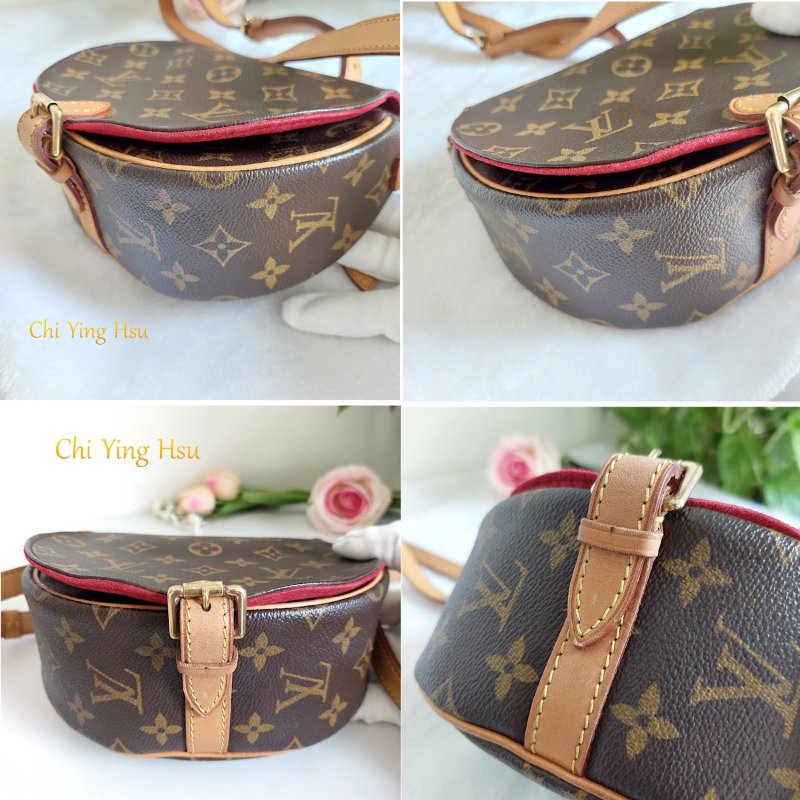 Louis Vuitton  🎀現品實拍 🎀LV M51179 Tambourin 老花鈴鼓包斜/肩背包~二手約9成新-8