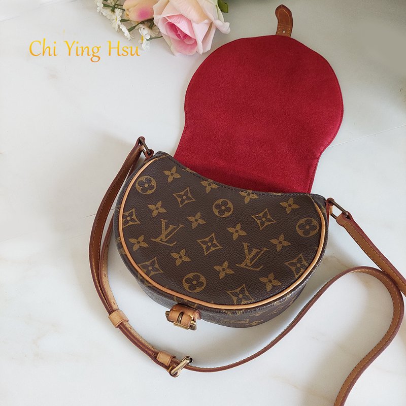 Louis Vuitton  🎀現品實拍 🎀LV M51179 Tambourin 老花鈴鼓包斜/肩背包~二手約9成新-16