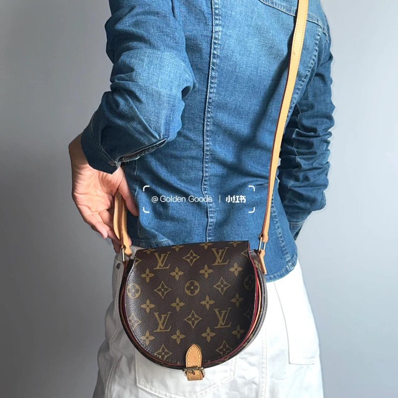 Louis Vuitton  🎀現品實拍 🎀LV M51179 Tambourin 老花鈴鼓包斜/肩背包~二手約9成新-19