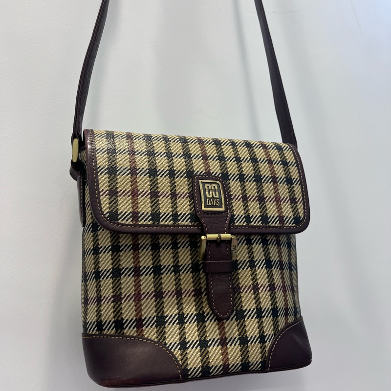 London 英倫品牌DAKS 皇室認證 格子控小廢包正品古物出清-0