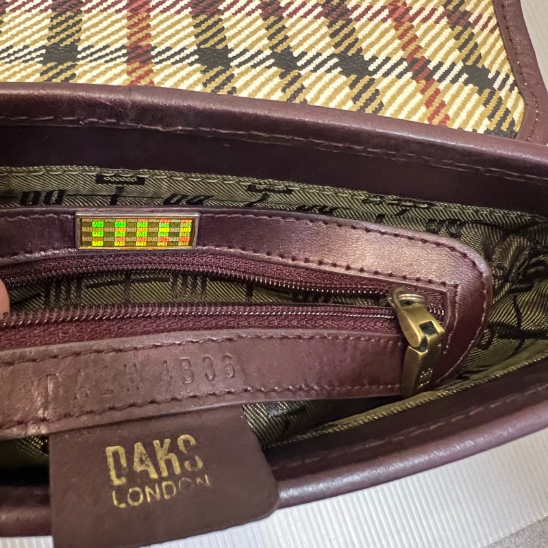London 英倫品牌DAKS 皇室認證 格子控小廢包正品古物出清-3