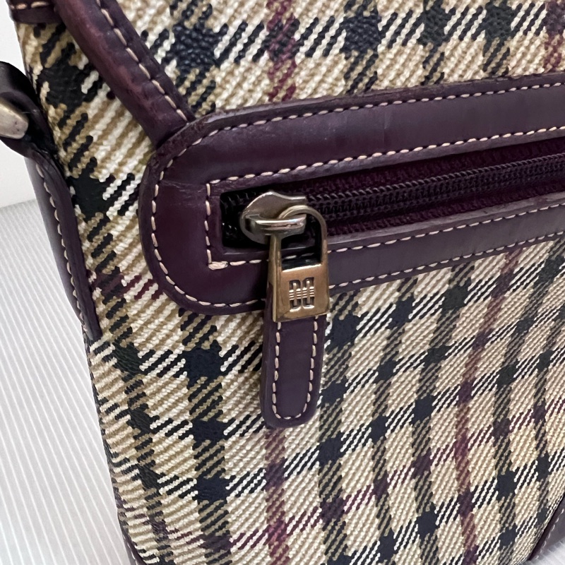 London 英倫品牌DAKS 皇室認證 格子控小廢包正品古物出清-13