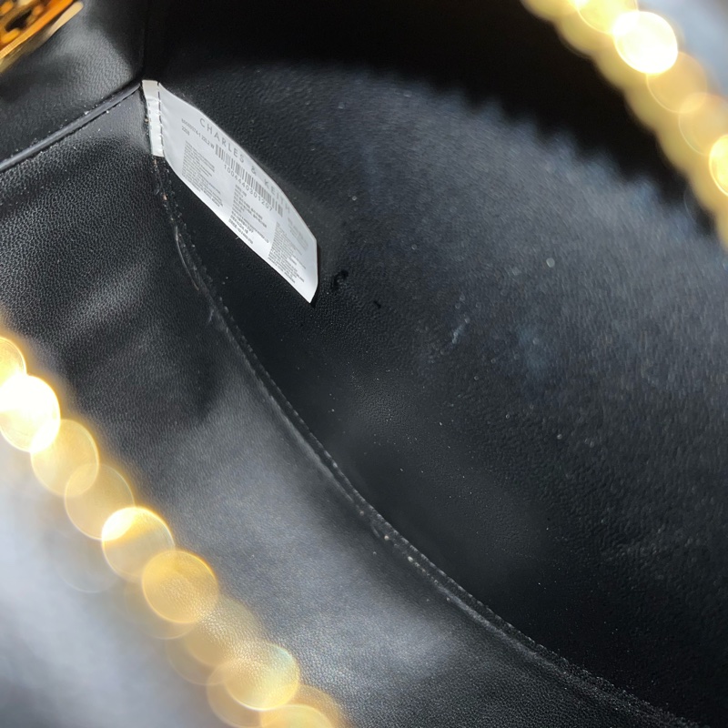 小ck / kwan 菱格鍊帶小圓包 / 黑色 / s-3