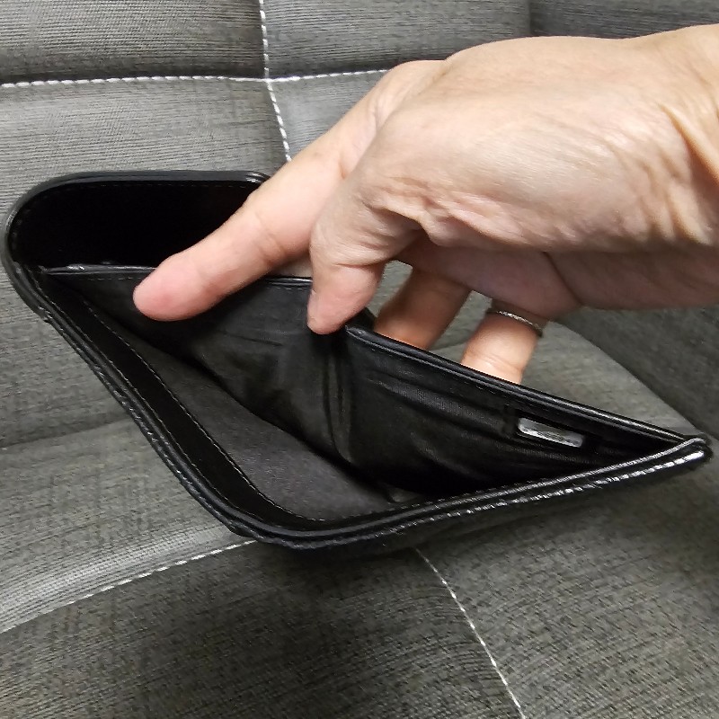 Chanel 中夾（黑.荔枝皮)-9