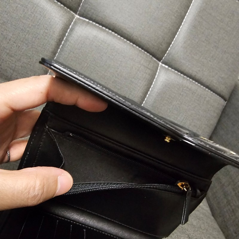 Chanel 中夾（黑.荔枝皮)-10