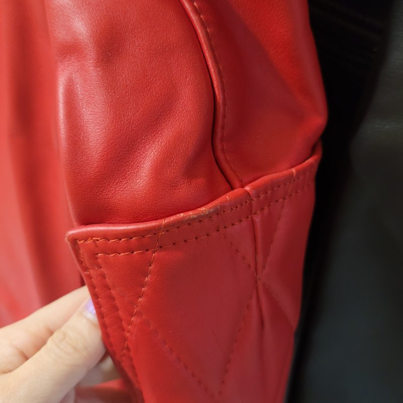 🚩降價找懂欣賞的有緣人【Lewis Leathers】No. 442 Racing Jacket HORSEHIDE RED-6