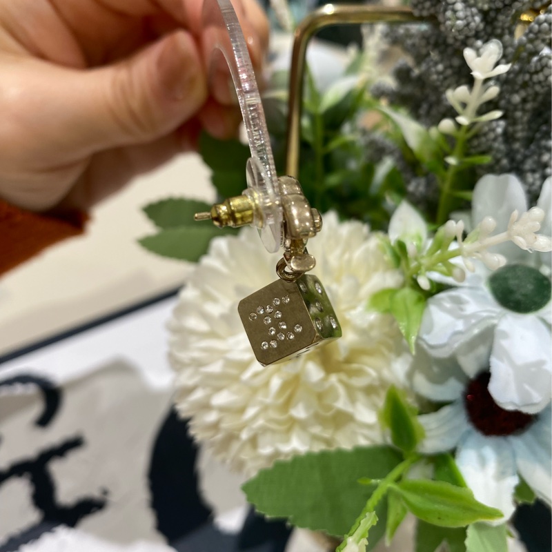 TK0764 Chanel 香奈兒骰子雙C耳環 Dice With CC Logo Earrings-22