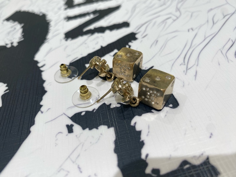TK0764 Chanel 香奈兒骰子雙C耳環 Dice With CC Logo Earrings-26