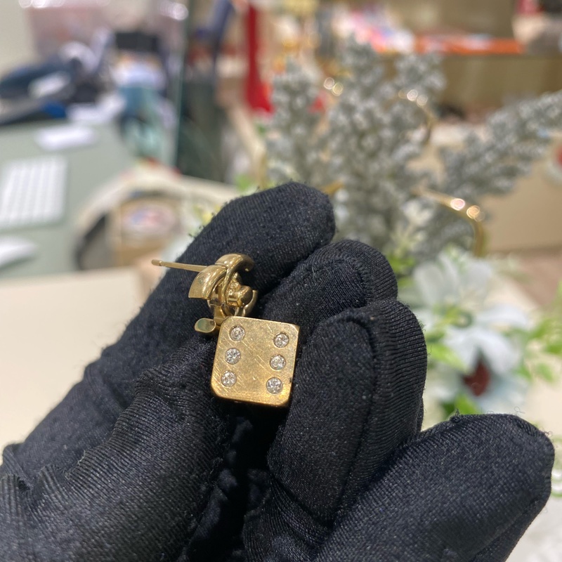 TK0764 Chanel 香奈兒骰子雙C耳環 Dice With CC Logo Earrings-31