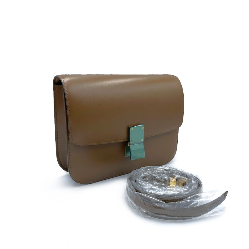 CELINE Classic box - 中號焦糖-4