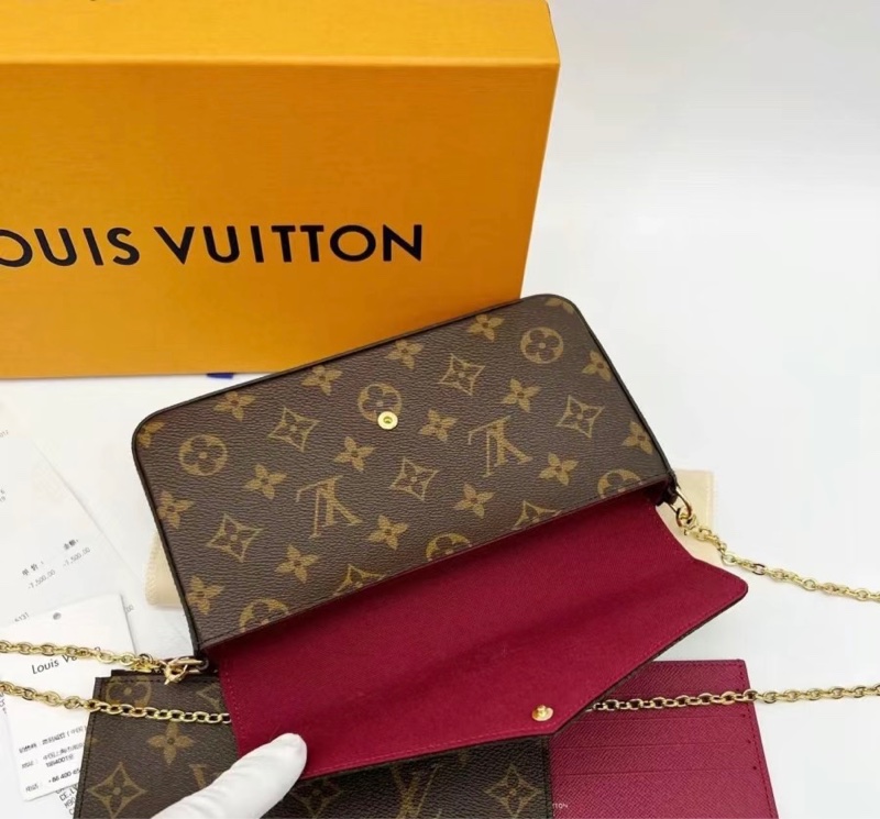 【哥吉拉精品時尚】 LV FELICIE POCHETTE 老花三合一 鏈包(誠可小議)-7