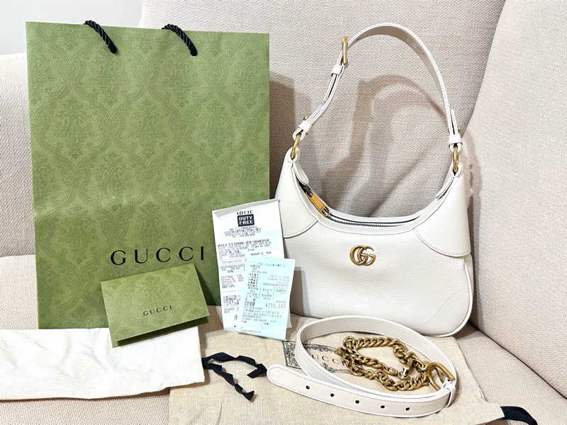 GUCCI 米色小號Aphrodite單肩包-4