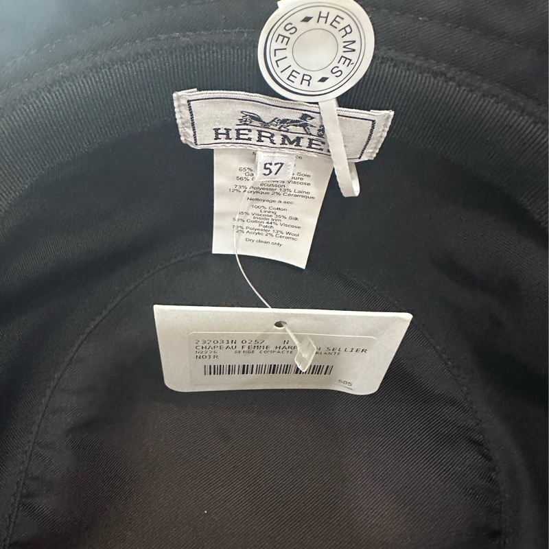 Hermes 黑色漁夫帽-1