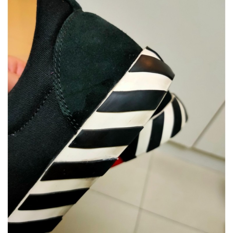 🌴老闆出國渡假♥️限時一週隨便買♥️✨OFF-White✨**尺寸：45**男 黑色 VULC 潮流 平底 麂皮 休閒鞋 二手鞋/配件-13