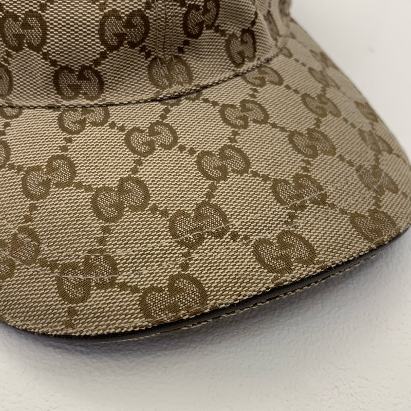 Gucci GG滿版帆布綠紅綠織帶棒球帽-12