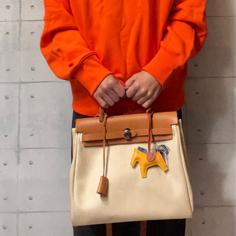 hermes herbag 31 口c刻印中古包-0