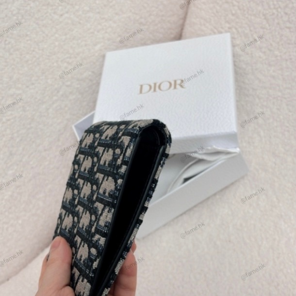 （全新一手)Dior Oblique Wallet 藍色老花錢包 銀包 20BBHO27YSEHO5E-1