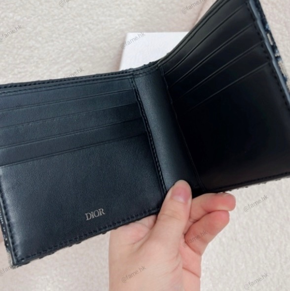 （全新一手)Dior Oblique Wallet 藍色老花錢包 銀包 20BBHO27YSEHO5E-2