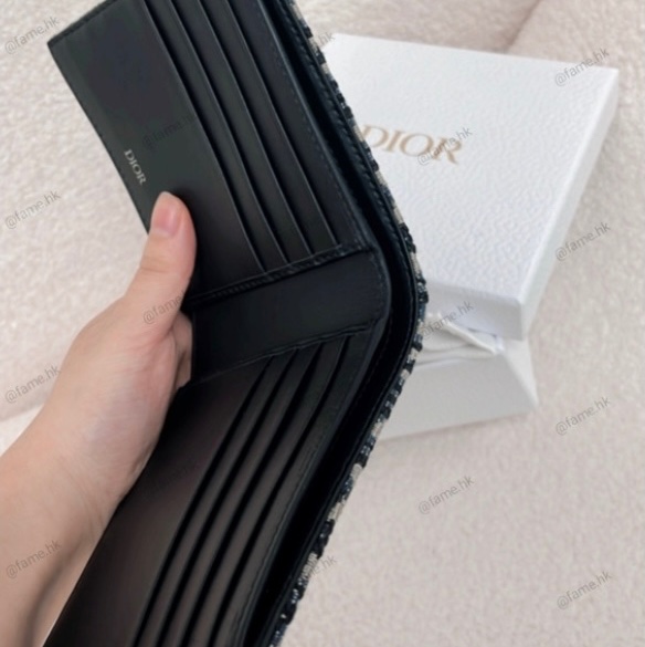 （全新一手)Dior Oblique Wallet 藍色老花錢包 銀包 20BBHO27YSEHO5E-3