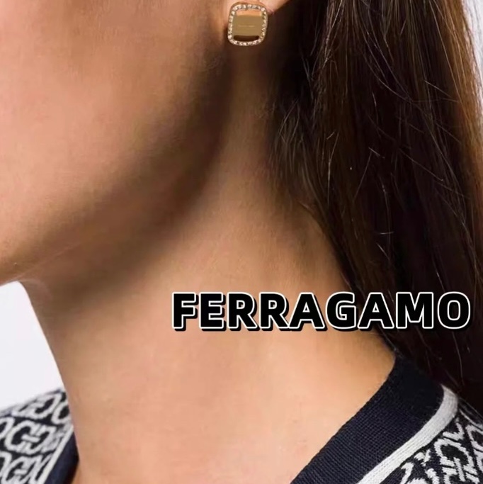 FERRAGAMO Vara系列耳環（金）-2