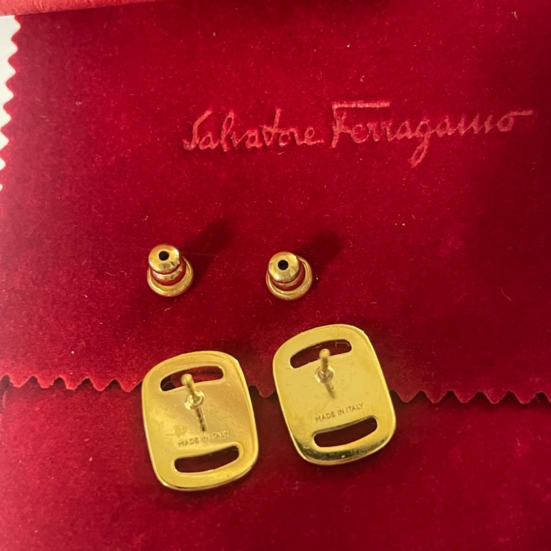 FERRAGAMO Vara系列耳環（金）-8