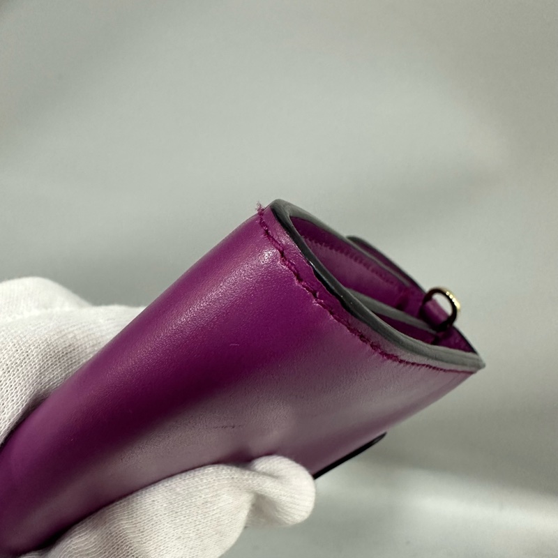 Bvlgari 282658紫拼粉牛皮 蛇頭短鍊woc 晚宴包Serpenti-49