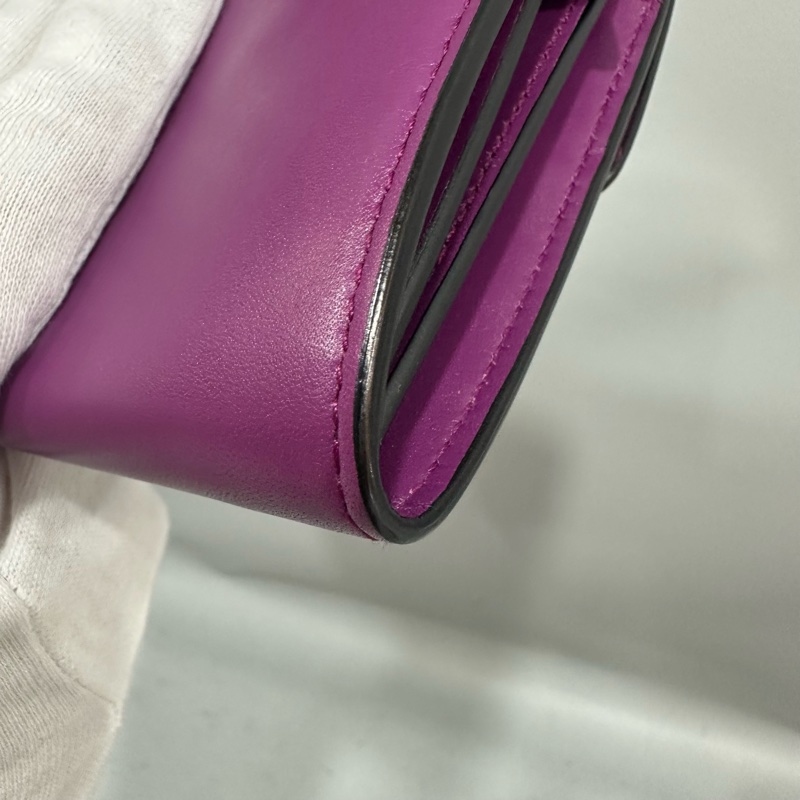 Bvlgari 282658紫拼粉牛皮 蛇頭短鍊woc 晚宴包Serpenti-58