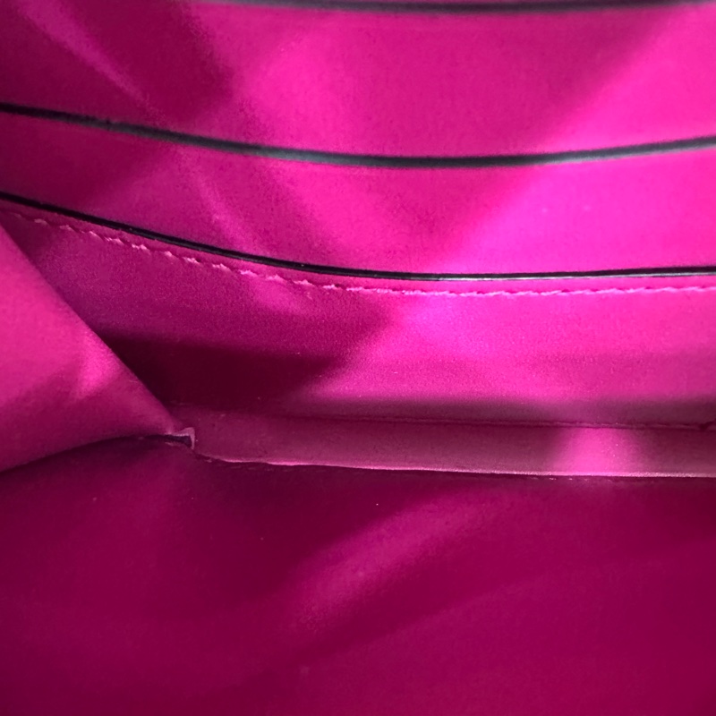 Bvlgari 282658紫拼粉牛皮 蛇頭短鍊woc 晚宴包Serpenti-64