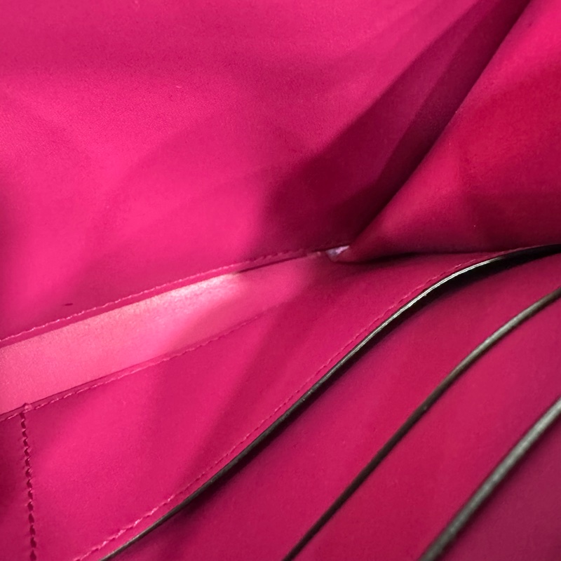 Bvlgari 282658紫拼粉牛皮 蛇頭短鍊woc 晚宴包Serpenti-66