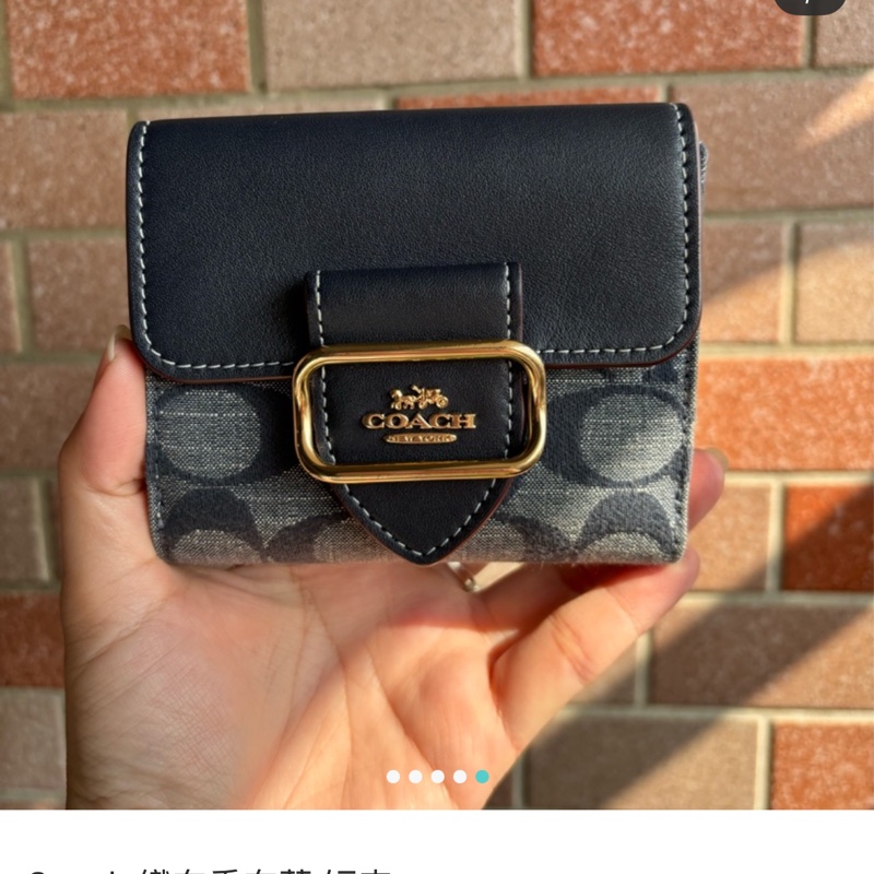 Coach 織布香布蕾 短夾-4