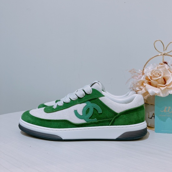 Chanel香奈兒雙C Logo 麂皮球鞋 Suede Sneakers-3