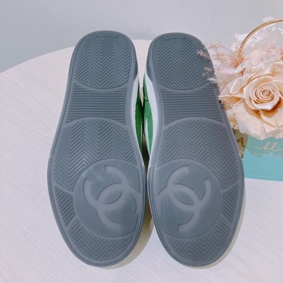 Chanel香奈兒雙C Logo 麂皮球鞋 Suede Sneakers-5