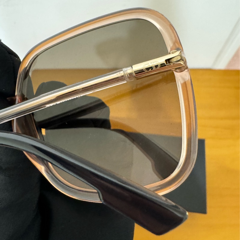 全新 Dior 太陽眼鏡 淡粉色 方框-5