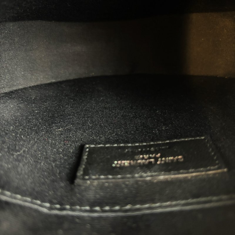 Ysl 圓餅包 霧黑款-14