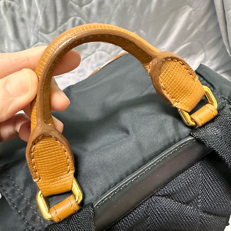 Burberry後背包 送熊熊吊飾 The Rucksack 尼龍後背包 軍旅後背包-4