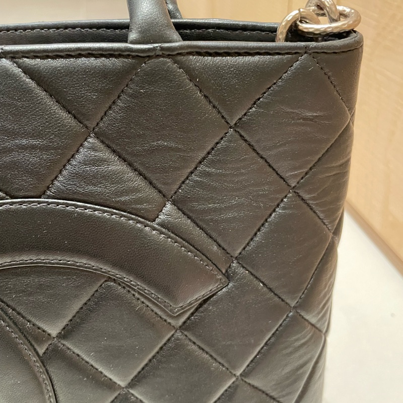 Chanel 銀幣希爾頓包-10