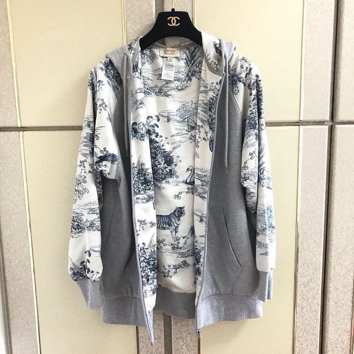 Paul &Joe Sister 正品棉質拼接緞面外套 M-XL可穿 約9成新-3